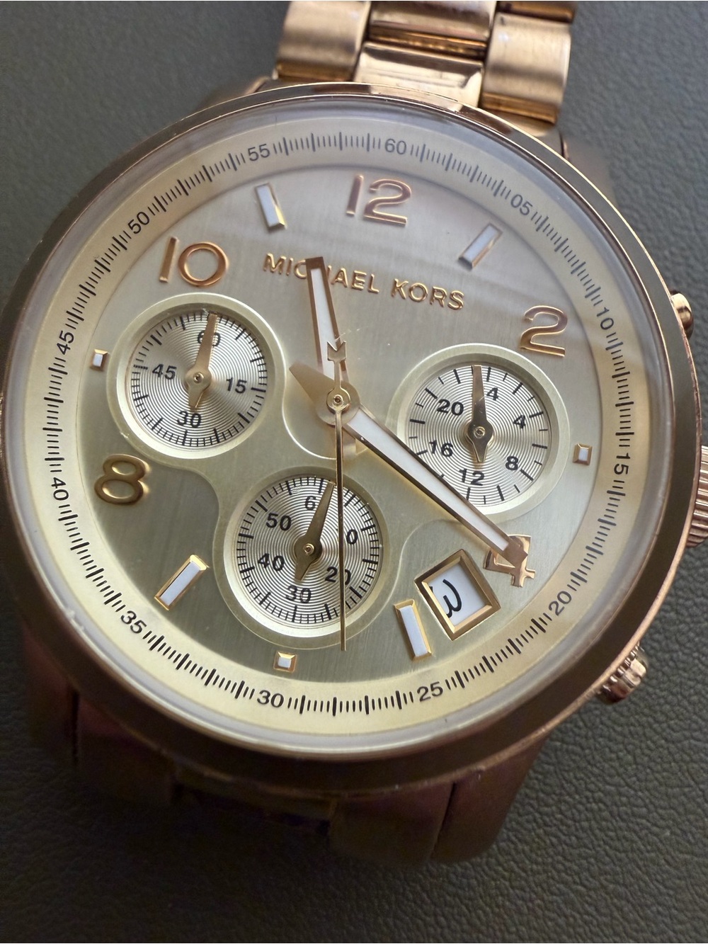 Michael Kors Gold Tone Multifunction Bracelet Watch